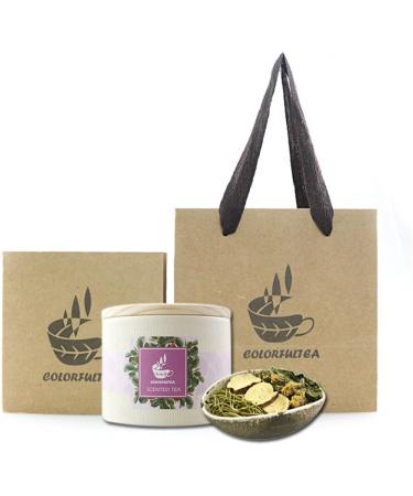 COLORFULTEA - 80g (2.82 oz) - Chinese Health Herbal Tea - Flower Tea - Floral Tea - Scented Tea - Tea Blends - Heat Spent Tea Blend - Honeysuckle Chrysanthemum Licorice Mint Leaf Tea Bag x 10 Pieces - Buy Online on GoSupps.com