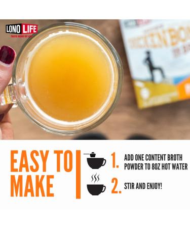 Grass-Fed Chicken Bone Broth Powder - 10g Collagen, Keto & Paleo Friendly - 8oz Container - 15 Servings - Buy Online on GoSupps.com