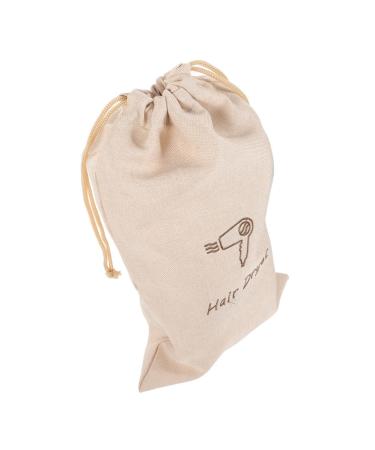 GOOHOCHY Hair Dryer Bag Organizer Pouch Drawstring Bag Hair Dryer Storage Organizer Burlap Bag Travel Jewelry Bag Portable