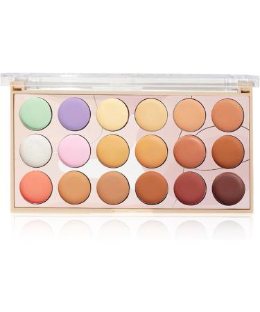  Hogvinnatil Color corrector palette concealer palette correction 18-color face concealer cream | Waterproof beauty palette concealing makeup - Buy Online on GoSupps.com