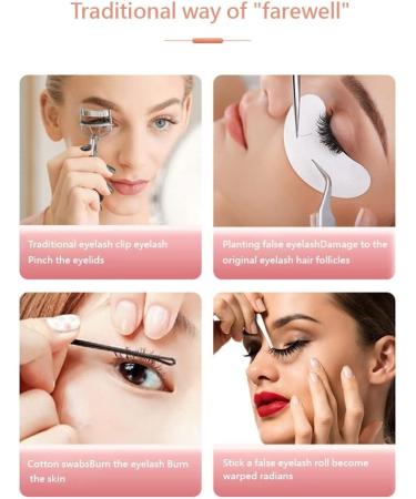Aiwjeakh Heated Eyelash Curler Electric Temperature Control Charging Mini Portable Electric Perm Eyelash Curler White - Buy Online on GoSupps.com