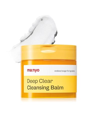 ma:nyo Deep Clear Cleansing Balm (4.46oz/132ml) - Vegan Daily Makeup Remover with Natural plant oils