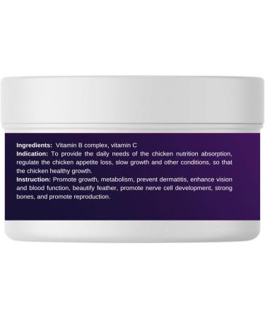 Crown Pet Supplies Poultry Multivitamin Powder with Vitamin B & C Helps Maintain Energy Supports Healthy Growth Appetite Feather Quality Bone Strength & Overall Well-Being 100 Grams - Buy Online on GoSupps.com