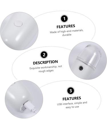 CANIGHT 1 Set Spray Hydrating Apparatus Pore Cool Mist Sprayer Face Steamer for Facial Lash Plastic White - Buy Online on GoSupps.com