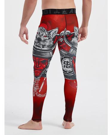 LAFROI YSK08 Quick-Dry Compression Leggings with Waistband for Men - M Warrior | Best International Shipping - Buy Online on GoSupps.com