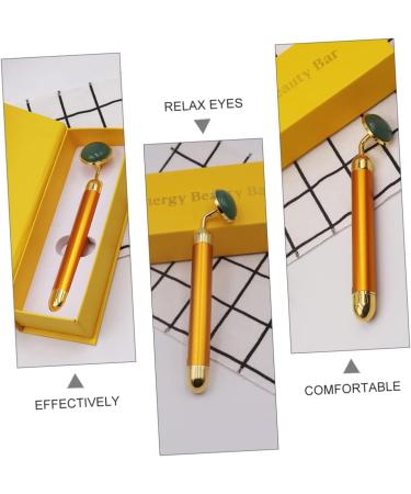 Frcolor Golden Facial Massage Device Set - 2-Piece Electric Jade Vibration Beauty Tools for Skin Care - Buy Online on GoSupps.com