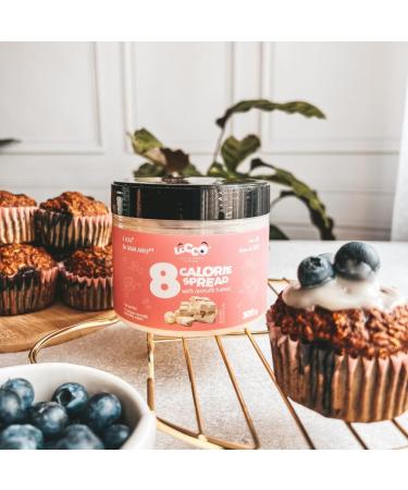 Kalorii Spread White Chocolate Flavour 300g - Low Calorie, Low Fat, No Added Sugar, Keto-Friendly, Vegetarian Sweet Snack - Buy Online on GoSupps.com