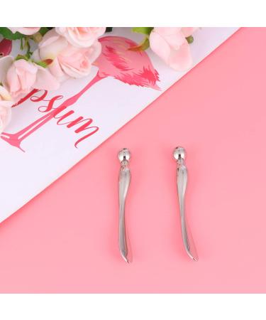 Minkissy Eye Cream Applicator Set - 2-Piece Silver Face & Eye Massage Spatula for Optimal Eye Care - Buy Online on GoSupps.com