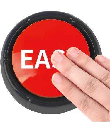 Mealivos Talking Button - Red/Black (Easy) | Interactive Sound Button - Buy Online on GoSupps.com