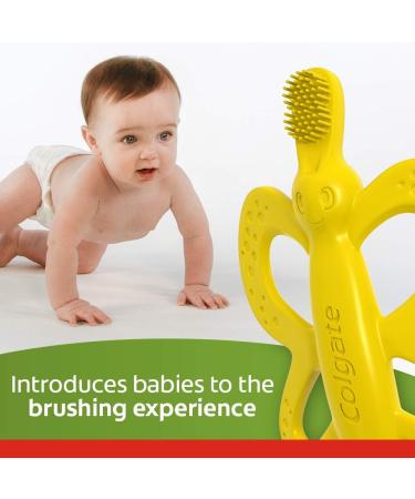 Colgate Baby Toothbrush and Teether BPA Free - 2 Pack - Buy Online on GoSupps.com