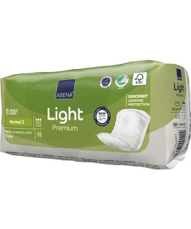 Abena Light Incontinence Pads - Eco-Friendly & Comfortable Women's Pads | Fast Absorption & Protection | Light Normal 350ml 12PK - Buy Online on GoSupps.com