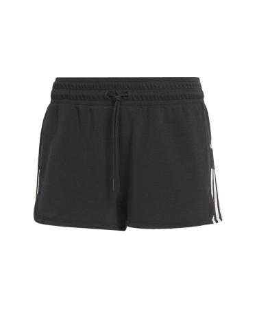 adidas Female Adult Shorts (1/4) Train Essentials Train Cotton 3-Stripes Pacer Shorts L Black/White