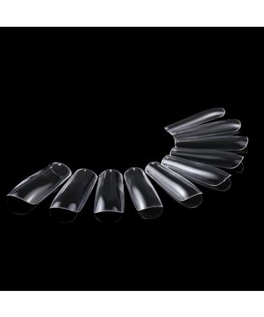 Extra Long Clear Square Full Cover Press On Nails - 504pcs for Nail Salon & DIY Design - Buy Online on GoSupps.com