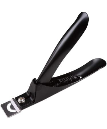 PANA USA Professional Stainless Steel Acrylic Nail Tips Clipper Cutter - False Nails Trimmer for Home Nail Art DIY (Black) - Buy Online on GoSupps.com