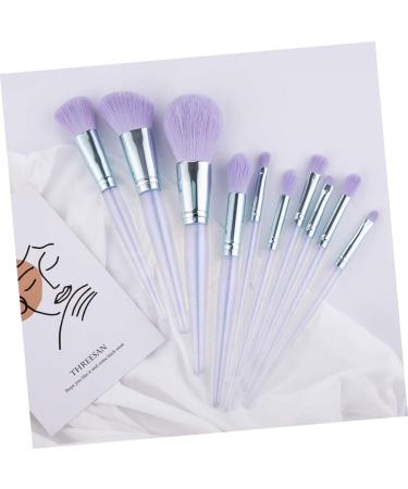 FRCOLOR 20 Pcs Makeup Brush Set - Blush Concealer & Eye Brushes with Purple Crystal Handle - Premium Acrylic Face Makeup Tools for Flawless Beauty - Buy Online on GoSupps.com