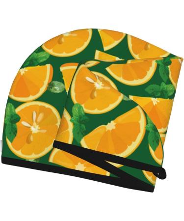 Hair Towel Wrap | Quick-Dry Turban with Button | Orange Hair Drying Towel for Effortless Drying - Buy Online on GoSupps.com