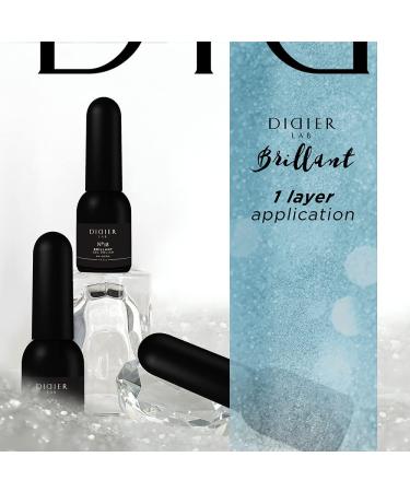 Didier Lab - Premium UV Gel Nail Polish - Brillant No. 18 - Gel Nail Varnish - Nail Art - Long-Lasting High Gloss Wear - Blue Gel Nail Polish - Gel Nails - Glitter Gel Nail Polish - Rich Pigment - Buy Online on GoSupps.com