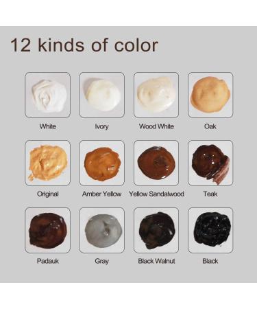 SEISSO Furniture Repair Kit Wood Filler - 12 Pcs Touch Up Wood Restore Set Filler 12 Colors Furniture Scratch Kit Wood Repair Kit for Scratches  Stains  Scorch  Wooden Floor  Door  Table  Chair 12PCS - Buy Online on GoSupps.com