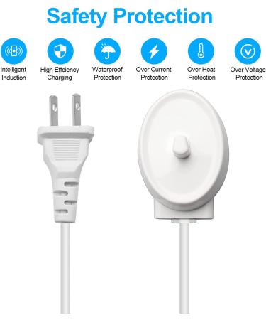 Replacement Braun Oral-B Model 3757 Electric Toothbrush Charger Adapter - Waterproof Inductive Charging Power Cord for Portable Travel - Buy Online on GoSupps.com