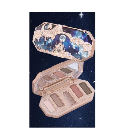 Huazhixiao Moonlight Mermaid Series 5 Color Eyeshadow Palette - Pigmented Multichrome Shades - Buy Online on GoSupps.com