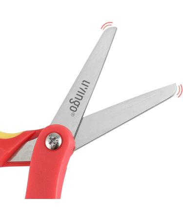 LIVINGO 5" Small School Student Blunt Kids Craft Scissors  Sharp Stainless Steel Blades Safety Comfort Grip for Children Cutting Paper  Assorted Color  3 Pack Pink/Red/Blue - Buy Online on GoSupps.com