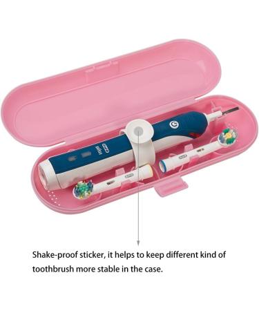 Shop Meilinkeji Travel Case for Oral B Pro Series - 3 Pack of Blue Pink & Green | Durable Plastic - Buy Online on GoSupps.com