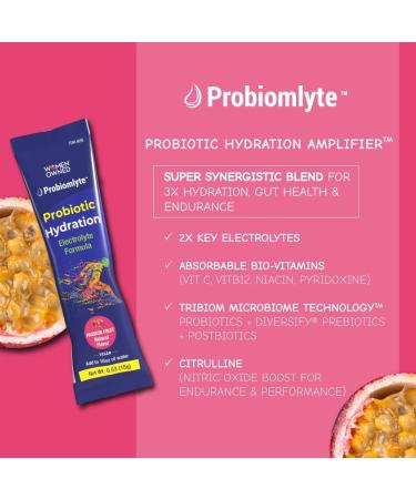 Probiomlyte Probiotic Hydration Amplifier - Passion Fruit | TriBiom Technology for Endurance & Gut Health - Buy Online on GoSupps.com