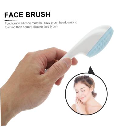 MERRYHAPY Silicone Face Brush Face for Women Skin Brush for Blackheads Face Cleaner Handle Face Scrubbers Soft Handle Face Brush Handheld Face Removing Deep Face Brush Face Wash 15.3x5.2cm Blue - Buy Online on GoSupps.com
