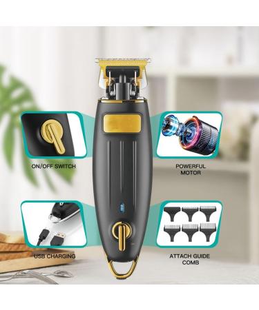 Professional Hair Clippers for Men | Electric Hair Trimmer & Beard Trimmer - Golden Edition - Buy Online on GoSupps.com