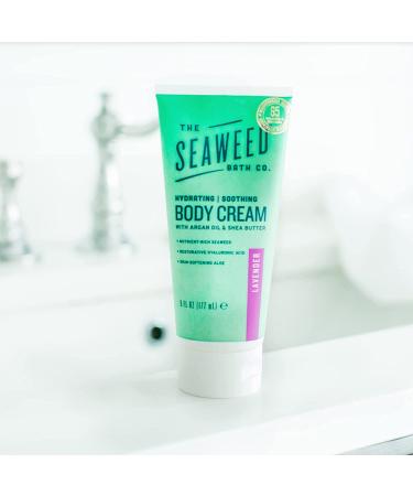Seaweed Bath Co. Lavender Body Cream - 6oz | Nourishing & Hydrating - Buy Online on GoSupps.com