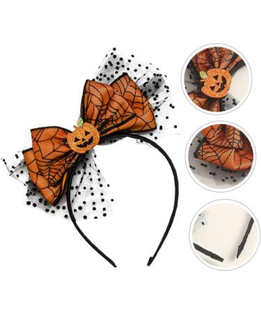 FRCOLOR Halloweens Day Accessories Halloween Headband Photo Prop Pumpkin Hair Band Pumpkin Bow Headband Masquerade Party Head Boppers Halloween Costume Headband Veil Hair Band Metal - Buy Online on GoSupps.com