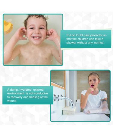 Child Arm Waterproof Cast Cover - Reusable Protector for Shower, Keeps Casts Dry - Ideal for Broken Wrist, Elbow, Full Arm - Seal Protection Included - Buy Online on GoSupps.com