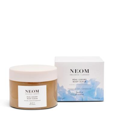 NEOM- Real Luxury Body Scrub | Luxury Body Scrub | Lavender & Sandalwood | 100% Natural Fragrance | Scent to De-Stress | Organic Vegan Hydrating Body Scrub