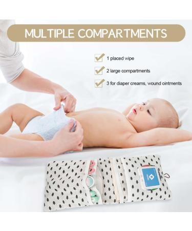 Buy Hioqfr Diaper Bag Organizer - Compact Baby Diaper Pocket for On-the-Go | Wet Wave Whales Design - Buy Online on GoSupps.com