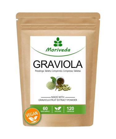 MoriVeda - Graviola Tablets I Vegan I Fruit Extract I 1x 120 Tabs 1 x 120 pieces