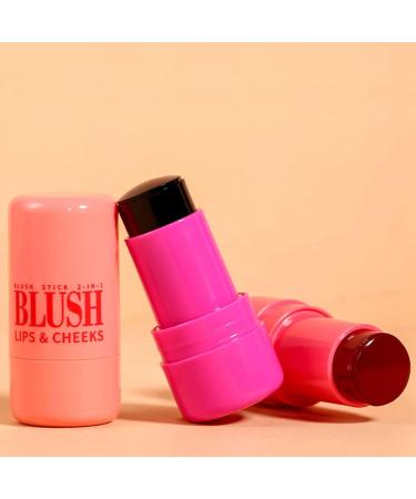 Milk Jelly Blush Milk Makeup Jelly Tint Milk Cooling Water Jelly Tint Milk Blush Stick Jelly Lip Tint Lip And Cheek Stain Sheer Natural Long-Lasting Multi Use Makeup Blush Stick (Red(1) 1.1 2.3 inch) Red(1) 1 count (Pack of 1) - Buy Online on GoSupps.com