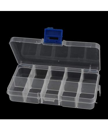 uxcell 2 Pcs Clear Plastic 10 Sections Press Buckle Tablet Box Holder - Organize & Store Tablets Safely | International Shipping Available - Buy Online on GoSupps.com