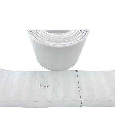 Pure White Deep Pinch Pleat Tape - 20 Yards | High-Quality Drapery Supplies - Buy Online on GoSupps.com