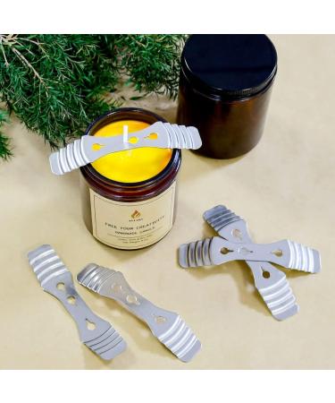 20pcs Stainless Steel Candle Wick Holders - Metal Centering Devices for DIY Candle Making - Buy Online on GoSupps.com