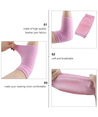 Healifty 2 Pairs Elbow Gel Cover Sleeves for Softening Dry Cracked Skin - Moisturizing and Exfoliating for Arm Protection - Buy Online on GoSupps.com