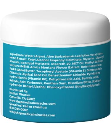 Buy 2X Strength Neuropathy Nerve Therapy Relief Cream - Max-Potency for Feet Hands Legs & Toes - Arnica & Vitamin B6 - 4oz - Fast International Shipping - Buy Online on GoSupps.com