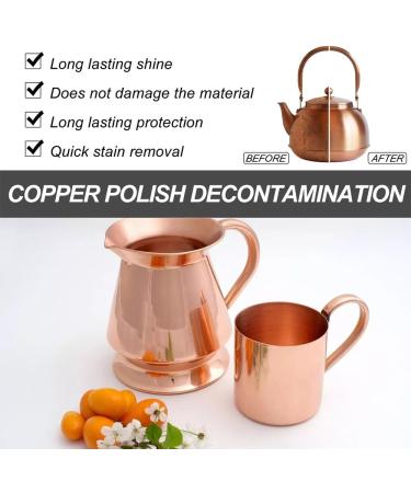 Copper Cleaner for Pots and Pans Brass Cleaner and Polish Gently Rust Removal for Metal 100 Ml - for Kitchen Accessories Instruments for Brass (3PCS) 2pcs - Buy Online on GoSupps.com