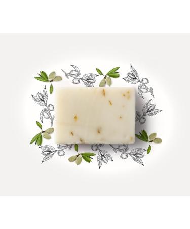 Organic Almond & Calendula Soap for Sensitive Skin - Handcrafted Cold Processed Bar 90g - Buy Online on GoSupps.com