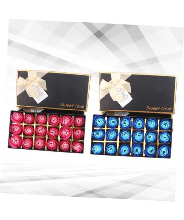 VINTORKY 2boxes Creative Ladies Lady Soap Flowers Mom Day Great Present Romantic Idea Flower Soap -shaped Soap Mothers Day Present Soap Box - Buy Online on GoSupps.com
