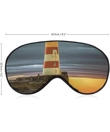 Lighthouse Sleep Eye Mask & Blindfold - Elastic Headband for Men & Women | Ideal for Sleep, Travel, and Nap - Buy Online on GoSupps.com