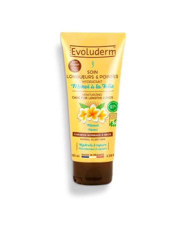 EVOLUDERM - Lengths & Ends Moisturizing Care Mono la Folie - 100 ml - 97% Natural Origin - Vegan - Made in France
