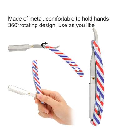 Premium Stainless Steel Hand Razor with Printed Handle | Ideal for Home & Hair Salon Use - International Shipping - Buy Online on GoSupps.com