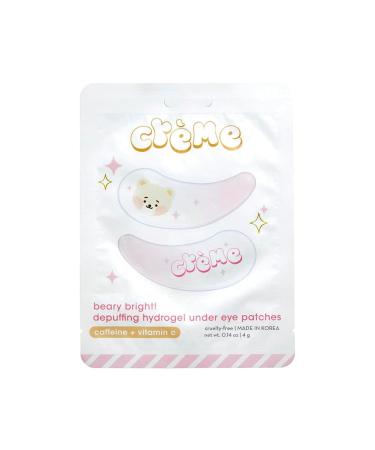 Cr me Shop Boba Bears Beary Bright Under Eye Patches - Hydrating & Depuffing Hydrogel (Pack of 3) | International Shipping Available - Buy Online on GoSupps.com