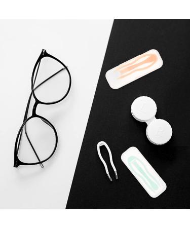 10-Pack Tweezers with Suction Cup - Glasses Holder & Contact Lens Remover | AB Medical Plastic Travel Case for Colored Lenses - Buy Online on GoSupps.com