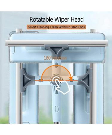 Window Cleaning Bursh Cleaner Household Cleaning Windows Tools Can Be Flipped 180 Glass Double-Sided Wiper for Courtyard Home Glass Window - Buy Online on GoSupps.com